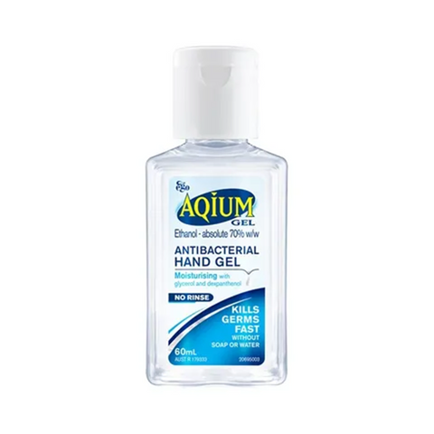 HAND WASH ANTIBACTERIAL SANITIZER GEL AQIUM 60ml x 1