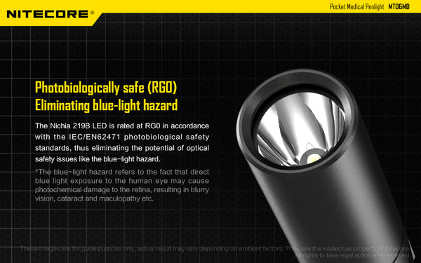 NITECORE MT06MD MEDICAL PEN LIGHT TORCH 180 LUMENS CRI>90 LED PREMIUM