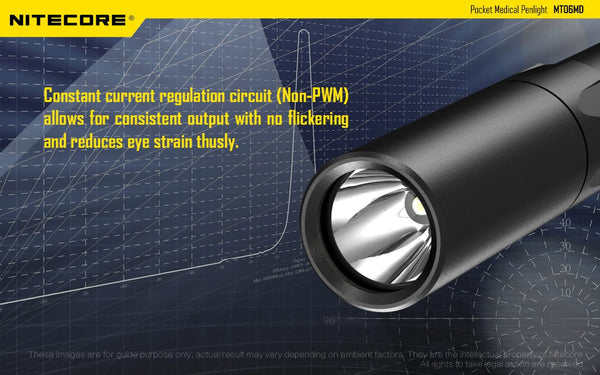 NITECORE MT06MD MEDICAL PEN LIGHT TORCH 180 LUMENS CRI>90 LED PREMIUM