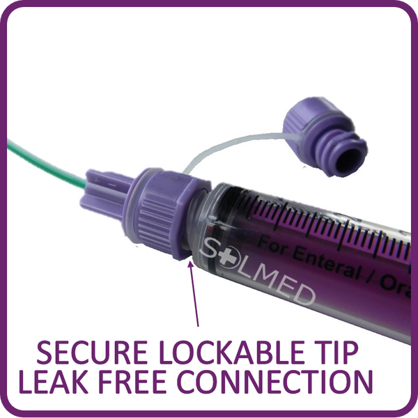 Enfit, Enfit Syringe, Enfit feeding, Enteral Feeding, Enfit enteral feeding, Tube feeding, Feeding tube, Feeding syringe, reusable syringe, peg system, feeding tube peg, peg syringe, purple syringe, buy enfit, enfit syringes, buy enfit syringes
