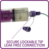 Enfit, Enfit Syringe, Enfit feeding, Enteral Feeding, Enfit enteral feeding, Tube feeding, Feeding tube, Feeding syringe, reusable syringe, peg system, feeding tube peg, peg syringe, purple syringe, buy enfit, enfit syringes, buy enfit syringes