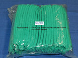 SURGICAL & FOOD PREP CRIMPED CAPS HAIR HEAD COVERS GREEN X 100