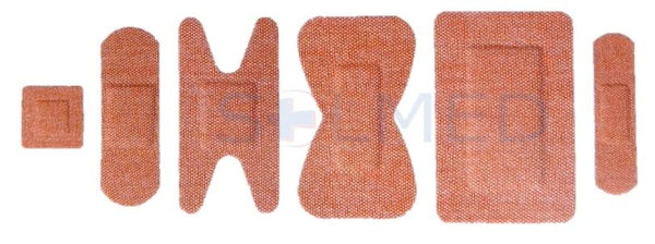 100 FIRST AID BANDAIDS ASSORTED FABRIC PREMIUM WEIGHT SUPER BOND