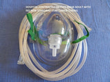 OXYGEN MASK ELONGATED ADULT WITH NON KINK STAR LUMEN 210CM TUBING