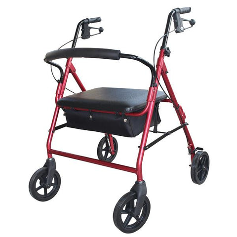 DAYS HEAVY DUTY ROLLATOR RED - 200KGS