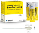 ALCOHOL & CHLORHEXIDINE COTTON SWAB STICKS X 50