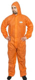 HI CALIBRE PROTECTIVE DISPOSABLE COVERALLS SMS ORANGE (LARGE SIZE) OVERALLS X 1