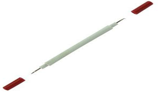 Easy to use Double ended splinter probe for removal of deep splinters Reusable Protective Covers to protect accidental pricking and contamination 11cm Length Straight probe and hooked probe