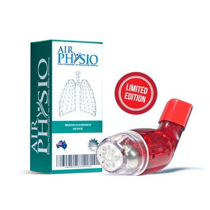 Air Physio device with packaging on a white background