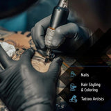 BLACK NITRILE GLOVES