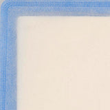 Close-up of a blue border on a white background