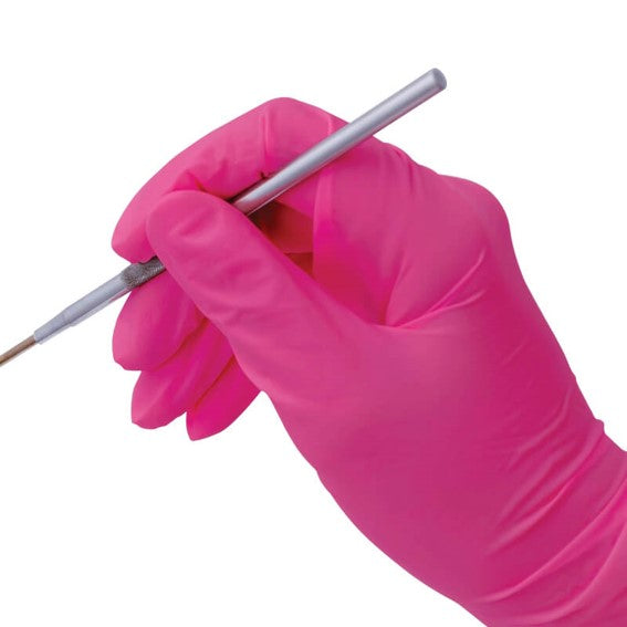 Pink Nitrile Examination Medical Glove