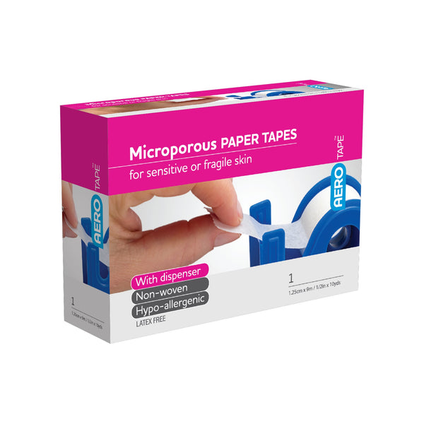 Microporous Paper Tape with Dispenser 1.25cm