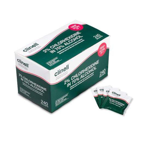 Alcohol & Chlorhexidine Wipes (Pack of 50 - Expired)