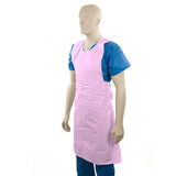 Pink disposable medical apron