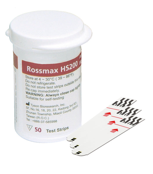 rossmax blood glucose test strips pack of 50