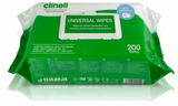 CLINELL UNIVERSAL SANITISING WIPES (PACK OF 200)