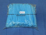SURGICAL & FOOD PREP CRIMPED CAPS HAIR HEAD COVERS BLUE X 100