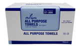 MEDICAL INDUSTRIAL ALL PURPOSE ECONOMY LOW LINT TOWEL WIPES LARGE SIZE 60cm x 35cm BOX 100