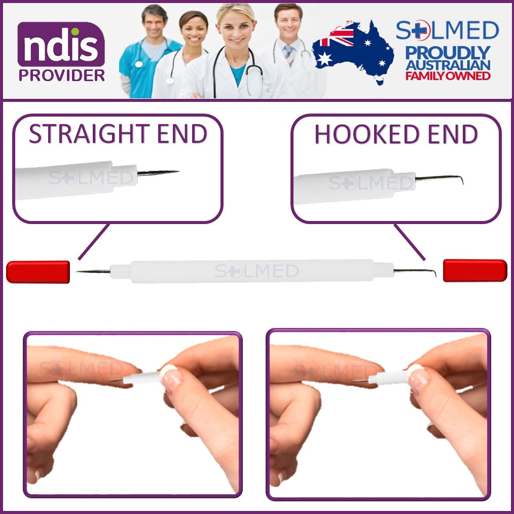 DOUBLE ENDED SPLINTER PROBE | REUSABLE SPLINTER PROBE β Solmed Medical ...
