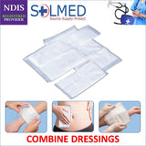 MULTIGATE COMBINE DRESSING STERILE FIRST AID 10CM X 22CM X 5 PACKETS