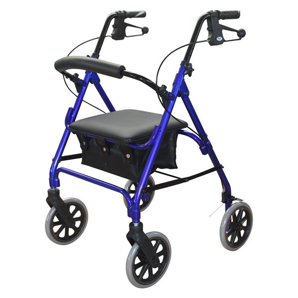 DAYS ROLLATOR SERIES 105 MOBILITY SEAT WALKER BLUE 165KGs CAPACITY