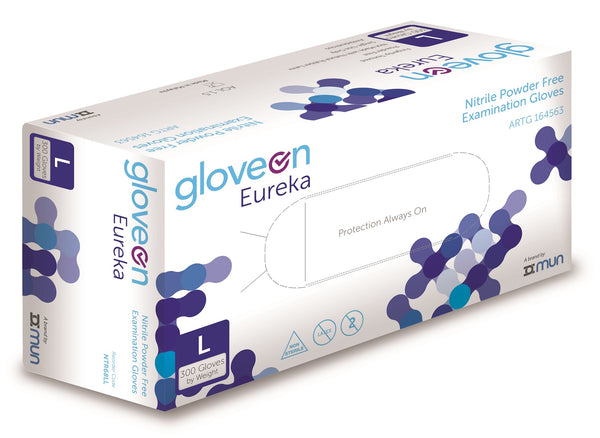 Eureka, Gloves, Examination Gloves, Medical Gloves, Nitrile, Nitrile Glvoes, Powder Free Gloves, Buy Gloves