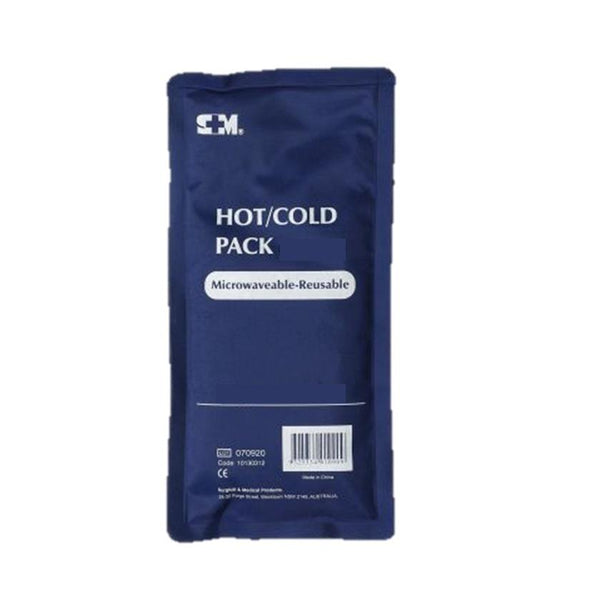 HOT AND COLD PACK REUSABLE PREMIUM NON-TOXIC LARGER 13.5CM X 28CM PACK MICROWAVEABLE X 1