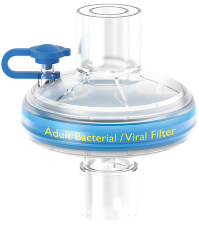 FLEXICARE VENTISHIELD ADULT BACTERIAL VIRAL FILTER WITH CAPPED LUER PORT X 1