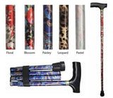 Folding Walking Stick, Height Adjustable Walking Stick, Patterned Walking Stick, Buy walking sticks Australia