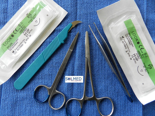 MICRO SUTURE TRAINING PACK INSTRUMENTS & SUTURES FOR MEDICAL STUDENT 