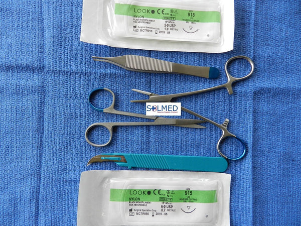 MICRO SUTURE TRAINING PACK INSTRUMENTS & SUTURES FOR MEDICAL STUDENT 