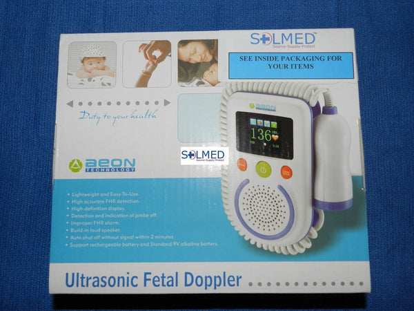 AEON TECHNOLOGY A100D FETAL DOPPLER MONITOR WITH DUAL COLOUR OLED SCREENAEON TECHNOLOGY A100D FETAL DOPPLER MONITOR WITH DUAL COLOUR OLED SCREEN, Fetal Doppler, Oximeter, Pregnancy Doppler, Fetus Doppler, AEON Technology, Obstetrician Doppler