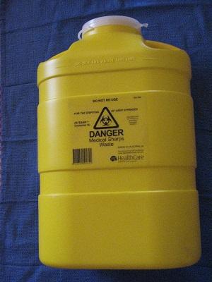 SHARPS CONTAINER 8.0L SNAP TOP LID