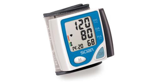 SCIAN WRIST TYPE AUTOMATIC DIGITAL BLOOD PRESSURE MONITOR WITH HEART BEAT DETECTOR X 1