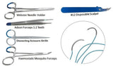 MICRO SUTURE TRAINING PACK INSTRUMENTS & SUTURES FOR MEDICAL STUDENT